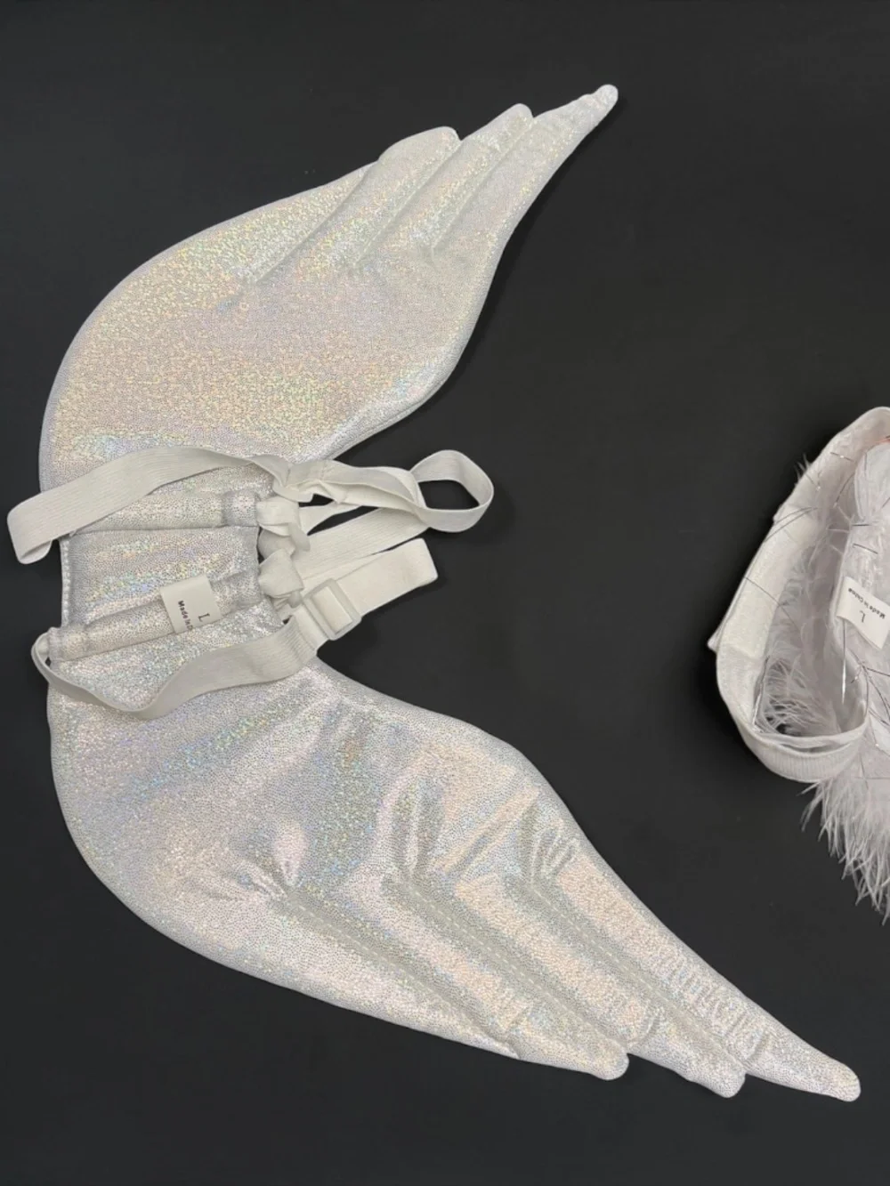 Angel Wings Pet Costume Large White Dog Cat Halloween Christmas Costume NWT